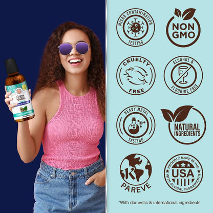 16Oz Refill Bottle - Gurunanda Cocomint Pulling Oil with 7 Essential Oils & Vitamins D, E & K2