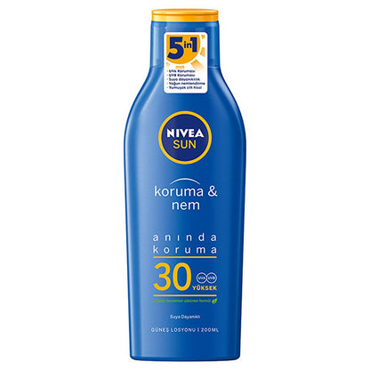 NIVEA Sun SPF 30 Sunscreen Lotion: 48H Moisturizing UVA UVB Protection, Water Resistant, Ocean Friendly - Sensitive Skin Sun Protection