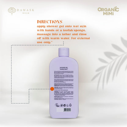 ORGANIC MIMI, SHOWER GEL SUPER FRUIT, 400 ml