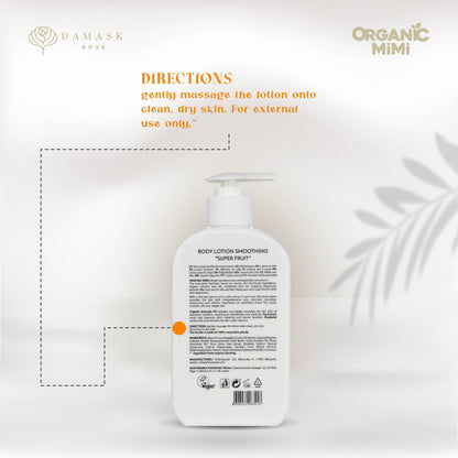 ORGANIC MIMI, BODY LOTION SMOOTHING SUPER FRUIT, 300 ml