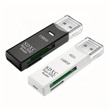2-in-1 Multi Card Reader USB 3.0 Micro SD TF Card Memory Flash Drive Adapter
