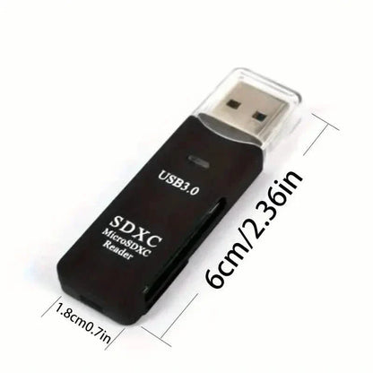 2-in-1 Multi Card Reader USB 3.0 Micro SD TF Card Memory Flash Drive Adapter