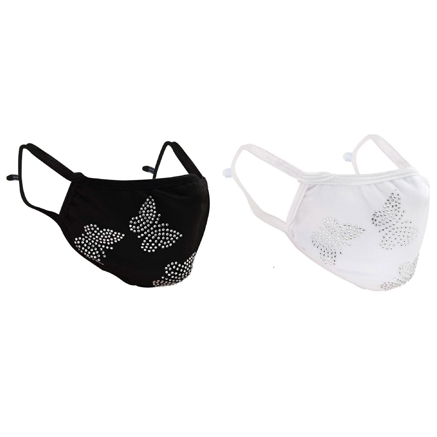 2-Pack: Reusable Washable Fitted Butterfly Pattern