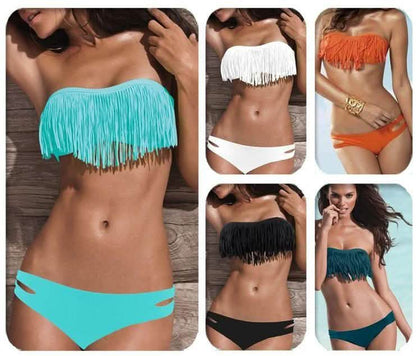 2-Piece: Fashion Fringe Bikini Swimwear