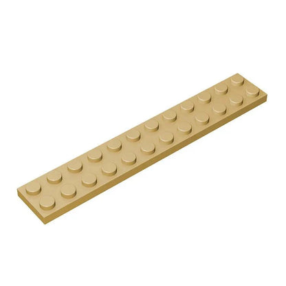 20 PCS 2x12 Flat Plate Building Blocks | Compatible Small Particle DIY Parts