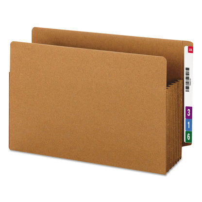 Smead Heavy-Duty Redrope End Tab TUFF Pockets, 5.25" Expansion, Legal Size, Redrope, 10/Box