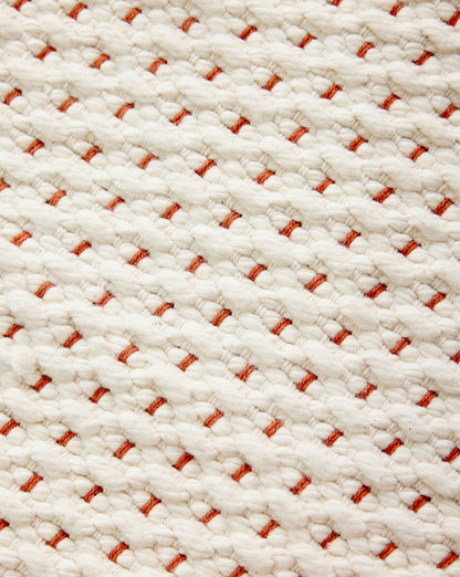 Terracotta Luxe Hand-Loomed Cotton Twill Mat