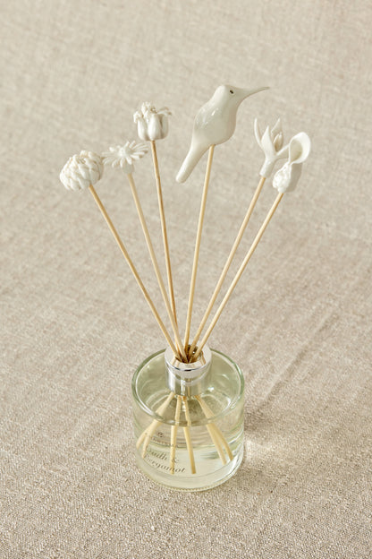 African Flowers Bamboo Diffuser Set