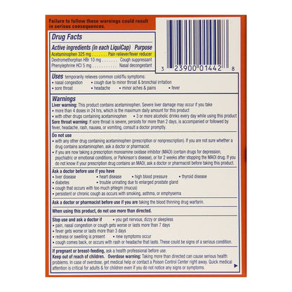 Vicks DayQuil Cold & Flu Multi-Symptom Relief LiquiCaps 37000055816