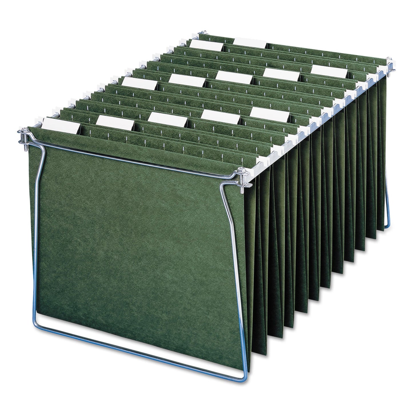 Smead Hanging Folders, Letter Size, 1/5-Cut Tabs, Standard Green, 25/Box