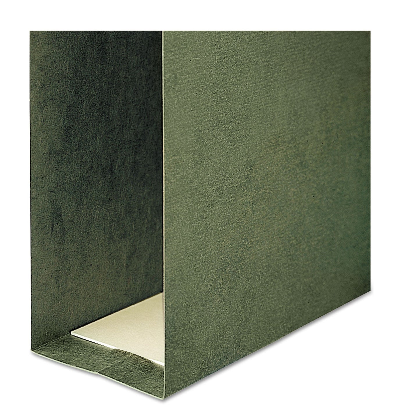 Smead Box Bottom Hanging File Folders, 2" Capacity, Letter Size, Standard Green, 25/Box