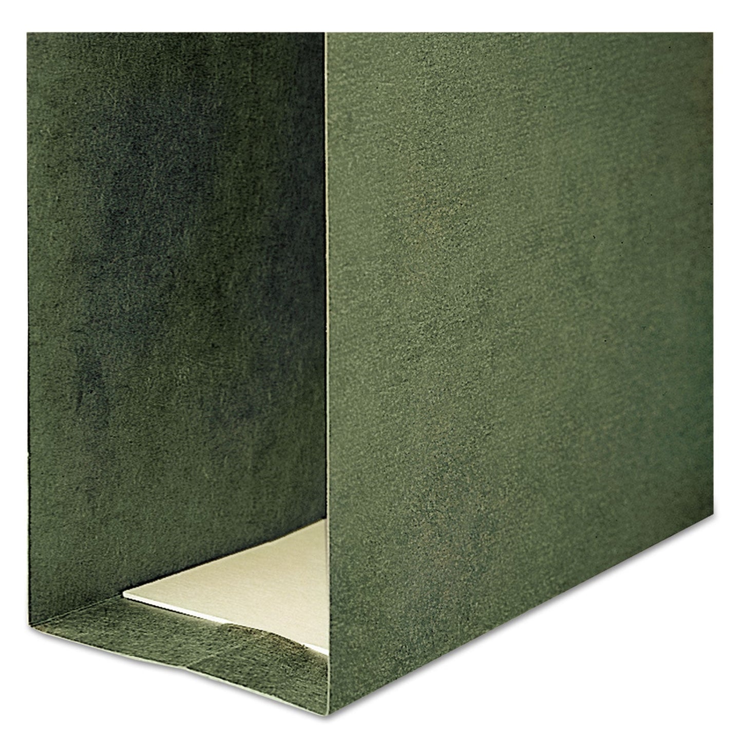 Smead Box Bottom Hanging File Folders, 3" Capacity, Legal Size, Standard Green, 25/Box