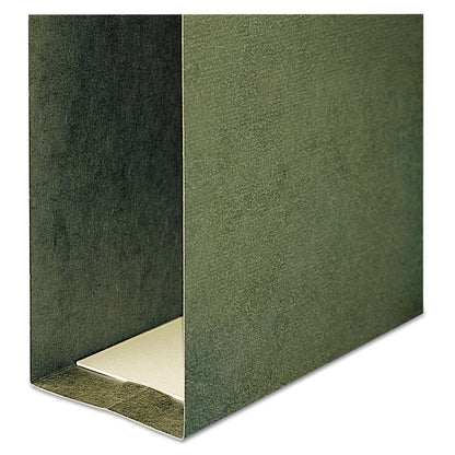Smead Box Bottom Hanging File Folders, 2" Capacity, Letter Size, Standard Green, 25/Box