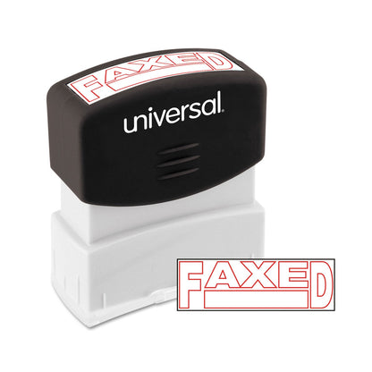 Universal Message Stamp, FAXED, Pre-Inked One-Color, Red