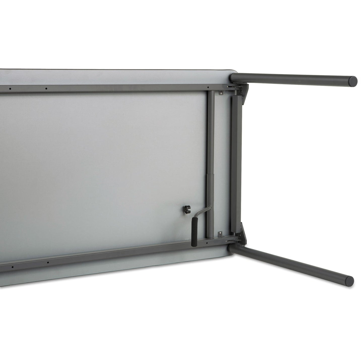 Iceberg Maxx Legroom Wood Folding Table, Rectangular Top, 72w x 30d x 29.5h, Gray/Charcoal