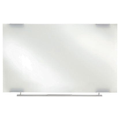 Iceberg Clarity Glass Dry Erase Board with Aluminum Trim, Frameless, 60 x 36