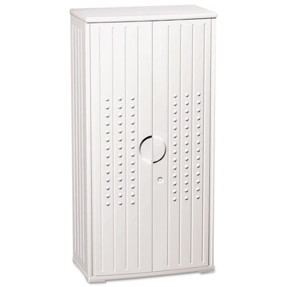 Iceberg Rough n Ready Storage Cabinet, Three-Shelf, 33 x 18 x 66, Platinum