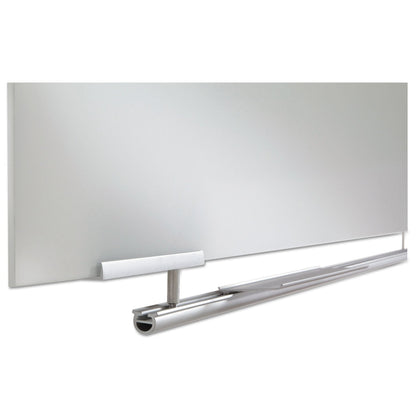 Iceberg Clarity Glass Dry Erase Board with Aluminum Trim, Frameless, 72 x 36