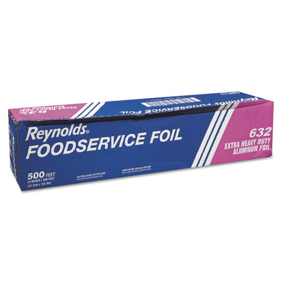 Reynolds Wrap Extra Heavy-Duty Aluminum Foil Roll, 18" x 500 ft, Silver