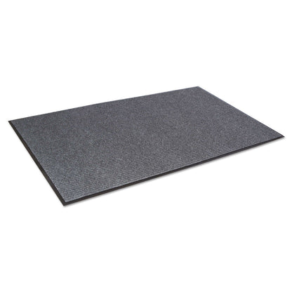 Crown Needle Rib Wipe and Scrape Mat, Polypropylene, 36 x 120, Gray