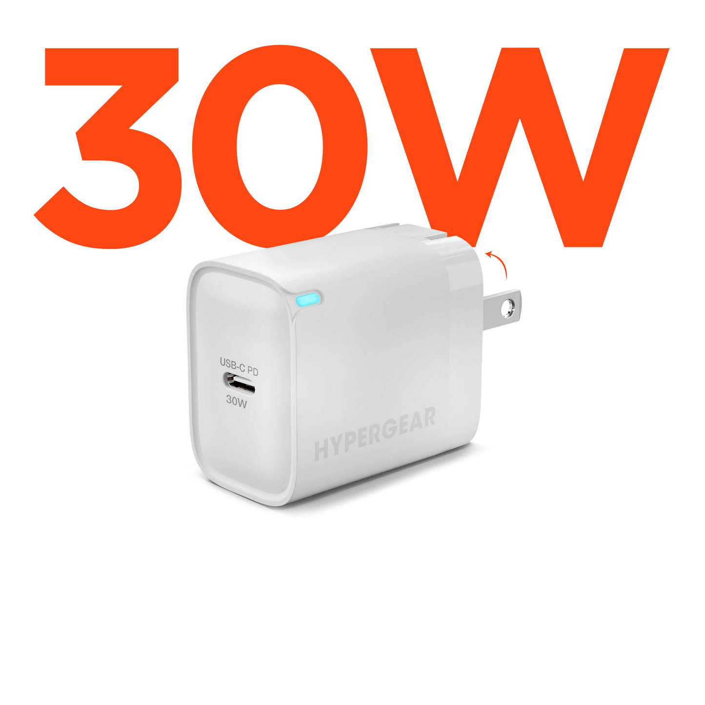 HyperGear 30W USB-C PD Fast Wall Charger with PPS