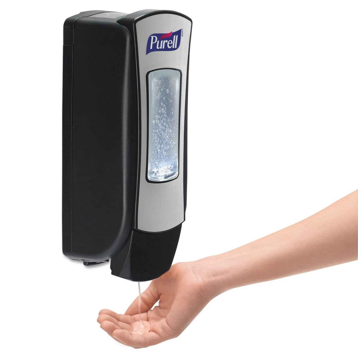 PURELL Advanced Hand Sanitizer Green Certified Gel Refill, For ADX-12 Dispensers, 1,200 mL, Fragrance-Free, 3/Carton