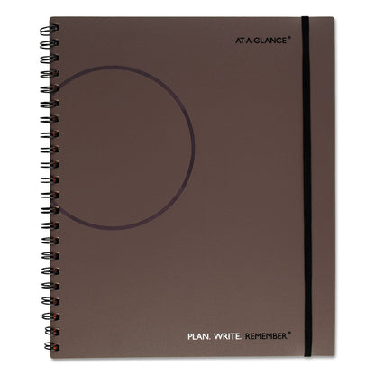 AT-A-GLANCE Plan. Write. Remember. Planning Notebook Two Days Per Page , 11 x 8.38, Gray Cover, Undated