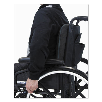 Master Caster The ComfortMakers Deluxe Seat/Back Cushion, Memory Foam, 17 x 2.75 x 17.5, Black