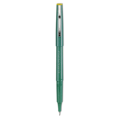 Pilot Razor Point Fine Line Porous Point Pen, Stick, Extra-Fine 0.3 mm, Green Ink, Green Barrel, Dozen