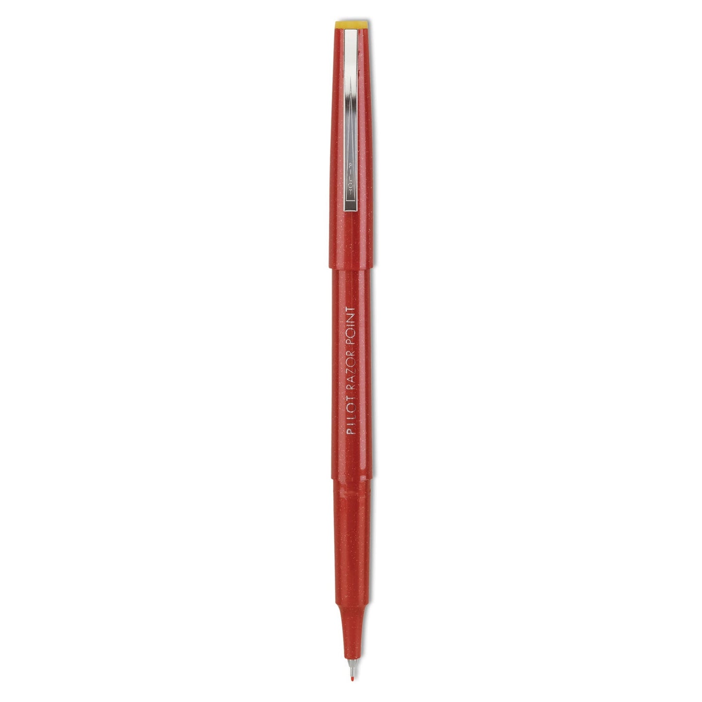 Pilot Razor Point Fine Line Porous Point Pen, Stick, Extra-Fine 0.3 mm, Red Ink, Red Barrel, Dozen