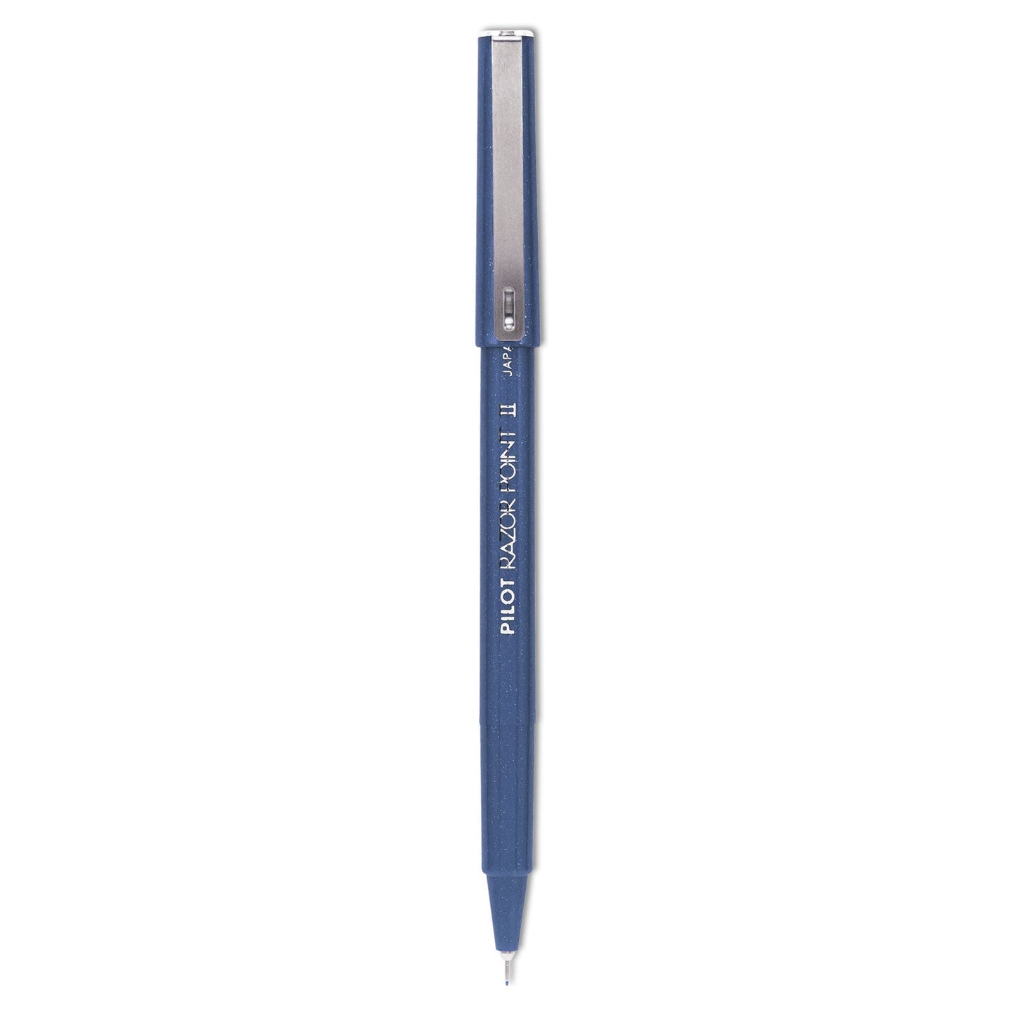 Pilot Razor Point II Super Fine Line Porous Point Pen, Stick, Extra-Fine 0.2 mm, Blue Ink, Blue Barrel, Dozen