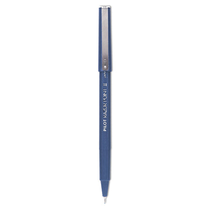 Pilot Razor Point II Super Fine Line Porous Point Pen, Stick, Extra-Fine 0.2 mm, Blue Ink, Blue Barrel, Dozen