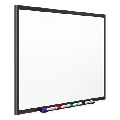 Quartet Classic Porcelain Magnetic Whiteboard, 96 x 48, Black Aluminum Frame