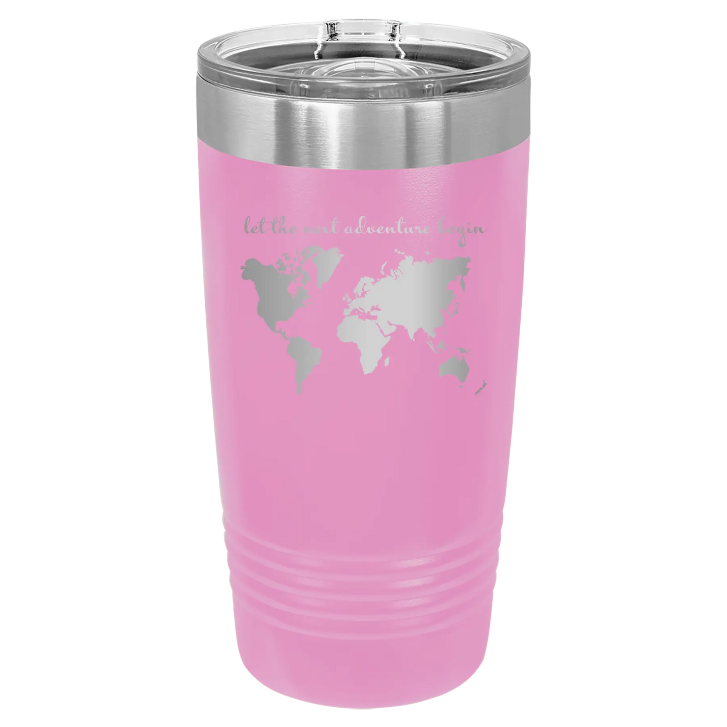 Let the next adventure begin 20 oz Tumbler | Light Purple