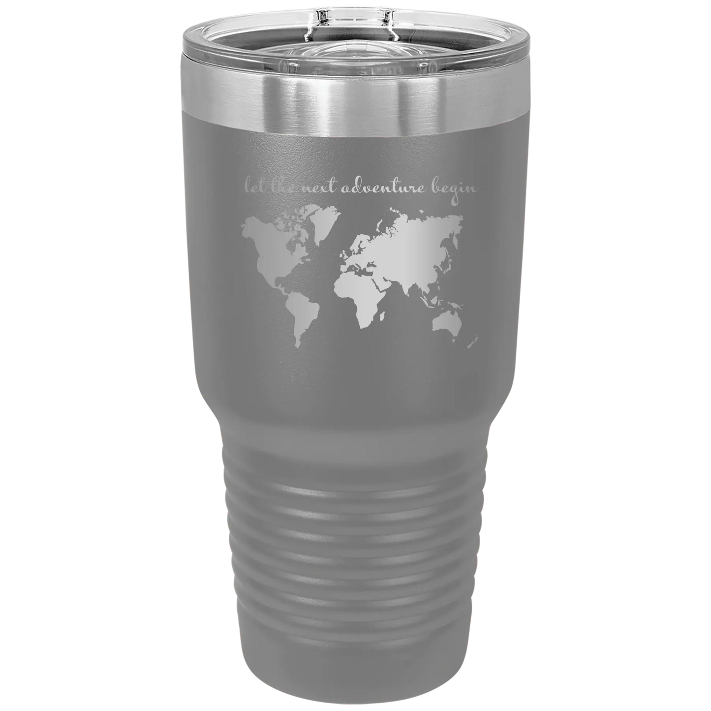 Let the next adventure begin 30 oz Tumbler | Dark Gray