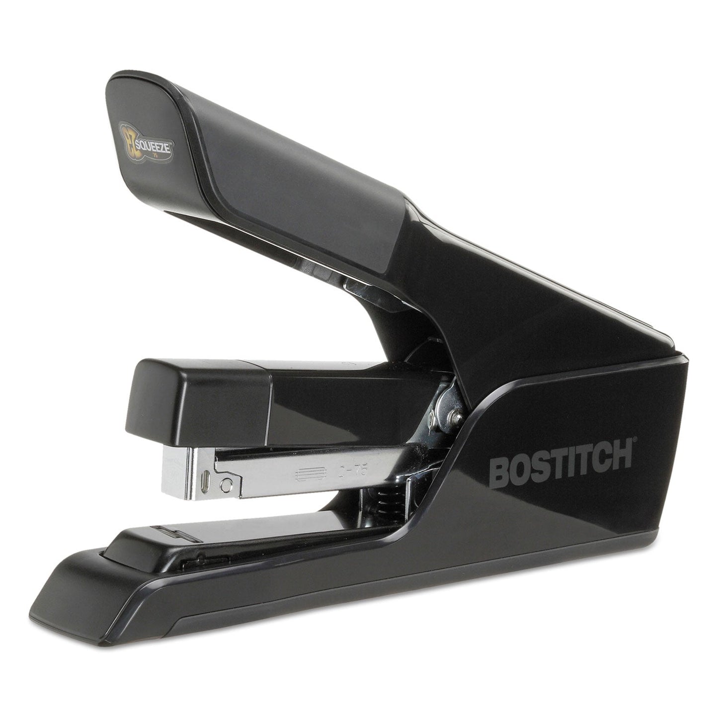 Bostitch EZ Squeeze 75 Stapler, 75-Sheet Capacity, Black