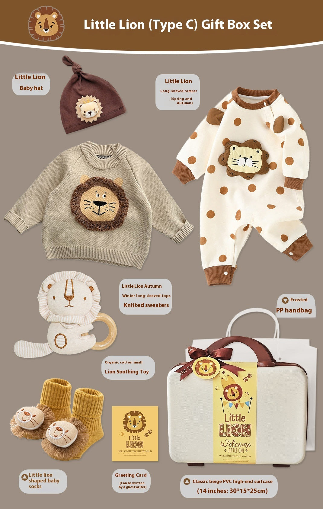 Baby Gift Box Set Little Lion Knitted Sweater