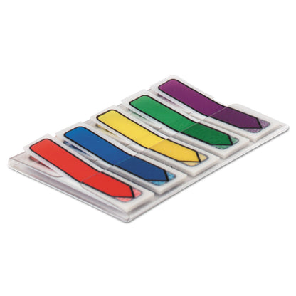 Post-it Arrow 0.5" Page Flags, Blue/Green/Purple/Red/Yellow, 20/Color, 100/Pack