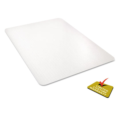 deflecto All Day Use Chair Mat - All Carpet Types, 36 x 48, Rectangular, Clear