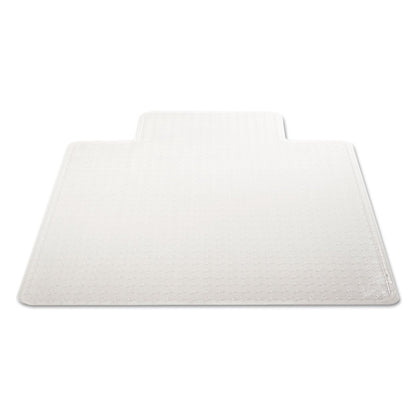 deflecto DuraMat Moderate Use Chair Mat for Low Pile Carpet, 46 x 60, Wide Lipped, Clear