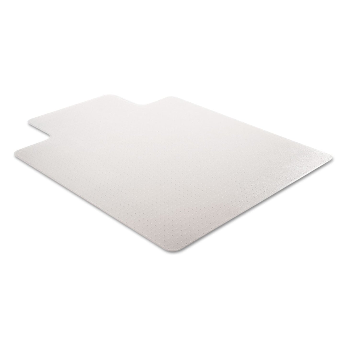 deflecto DuraMat Moderate Use Chair Mat for Low Pile Carpet, 46 x 60, Wide Lipped, Clear