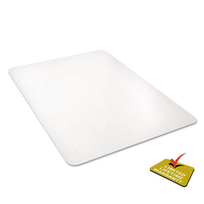 deflecto All Day Use Chair Mat - All Carpet Types, 46 x 60, Rectangle, Clear