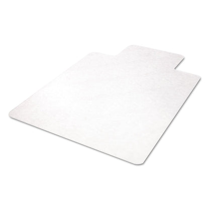 deflecto EconoMat All Day Use Chair Mat for Hard Floors, 45 x 53, Wide Lipped, Clear