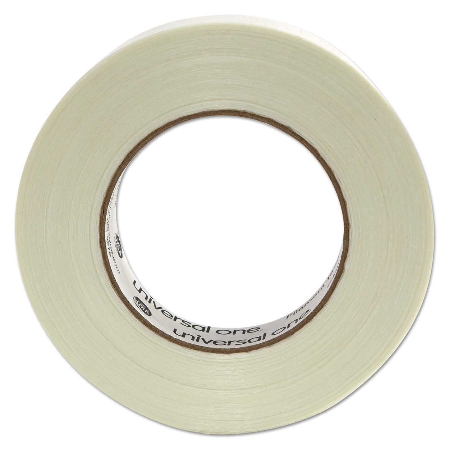Universal 350# Premium Filament Tape, 3" Core, 24 mm x 54.8 m, Clear