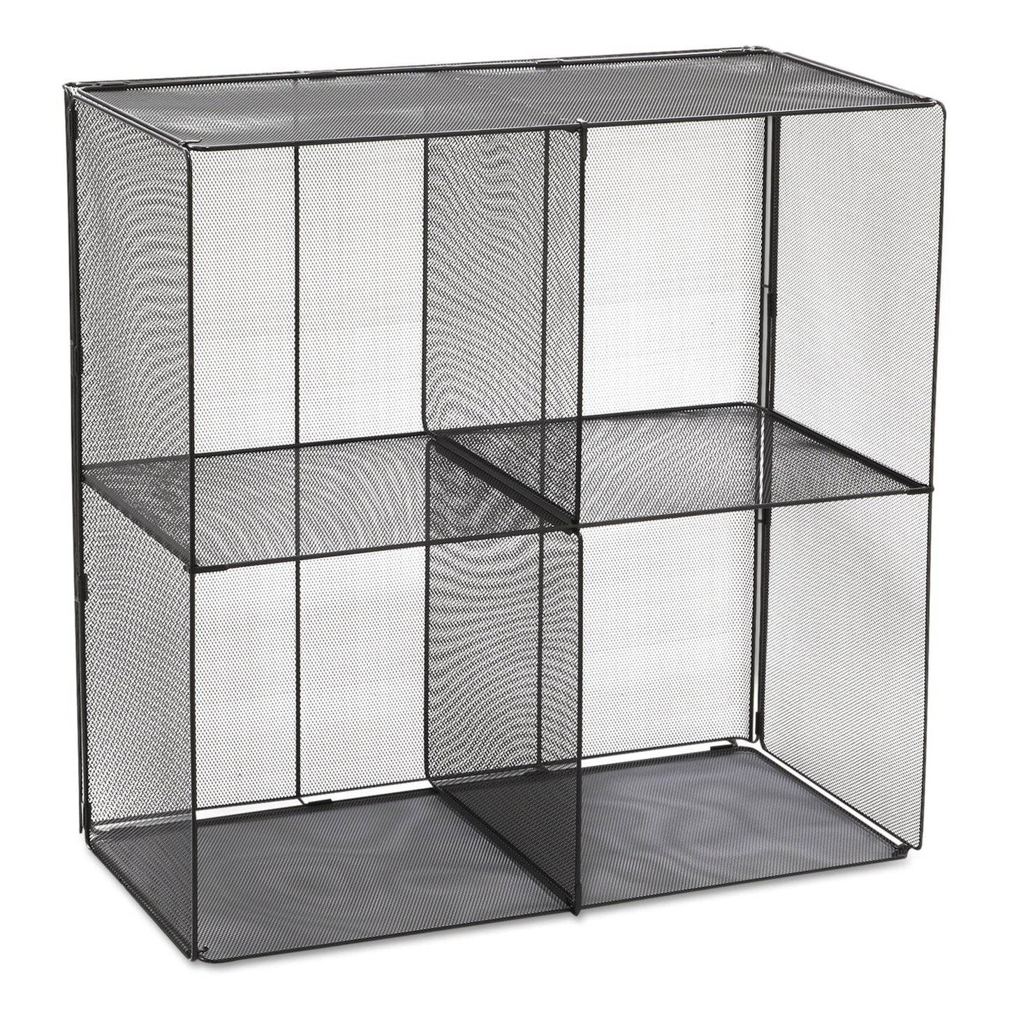 Safco Onyx Mesh Cube, 28.5w x 14.5d x 28.5h, Black