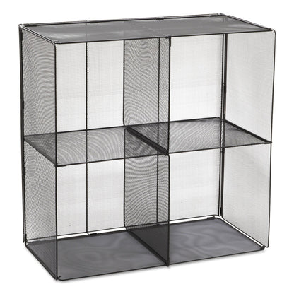 Safco Onyx Mesh Cube, 28.5w x 14.5d x 28.5h, Black