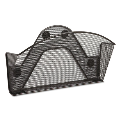 Safco Onyx Magnetic Mesh Panel Accessories, Single File Pocket, 13 x 4.25 x 7.25, Black