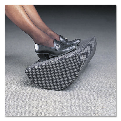 Safco Half-Cylinder Padded Foot Cushion, 17.5w x 11.5d x 6.25h, Black