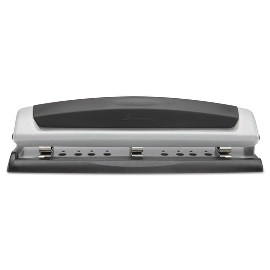 Swingline 10-Sheet Precision Pro Desktop Two- to Three-Hole Punch, 9/32" Holes