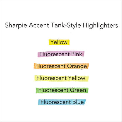 Sharpie Tank Style Highlighters, Pink Ink, Chisel Tip, Pink Barrel, Dozen